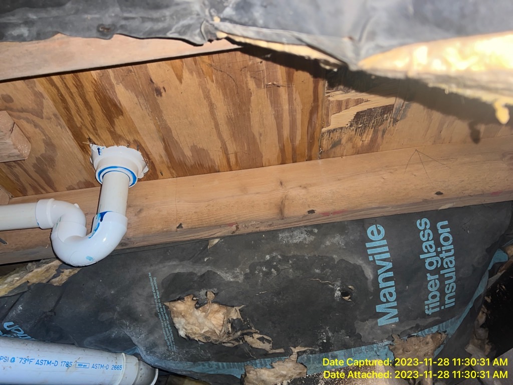 Crawlspace Checked during water damage restoration service in Andalusia, Pa 19020 in Bucks County